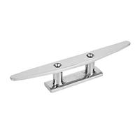 Telituny Stainless Steel Base Cleat Mirror Polished Boat Accessory Base Cleat Marine Rope Base (20.3cm/8in)