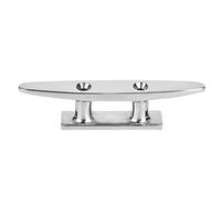 Telituny Stainless Steel Base Cleat Mirror Polished Boat Accessory Base Cleat Marine Rope Base (4 Inch)
