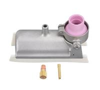 Telituny Ti Alloy Welding Trailing Shield 90 Degree Right Angle TIG Guard Cover with 1/8 Inch Wedge Chuck and Gas Lens Body