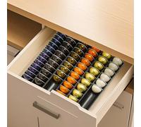 TelKeen Coffee Pod Storage Holder Drawer Insert for Counter Compatible with Nespresso Vertuoline Capsules, Nespresso Pod Holder for Nespresso Vertuo for Home, Office, Coffee Station (3 Packs)
