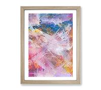 Tell Me A Story In Abstract Modern Framed Print | A4 Oak Framed Wall Art | Ready to Hang | Abstract Fantasy Picture | Living Room Bedroom Lounge Office