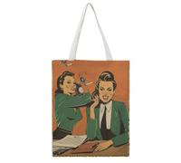 Tell Me More About Your Spreadsheet 04 Tote Bag Canvas Aesthetic Reusable Bags Shopping Grocery Shoulder Bag for Women Casual Handbag for Work Travel, 38x46CM