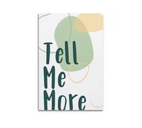 Tell Me More Counselling Art Posters Are Suitable for Decorating Living Room, Bedroom, Study, Restaurant, Corridor, Children's Room, EtcUnframe-style 08x12inch(20x30cm)