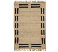 Tell Me More - Edge Hemp Rug 200x300 cm, - Black