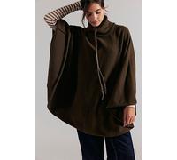 Tell Me More Knitted Poncho Jacket at Free People in Brown - female