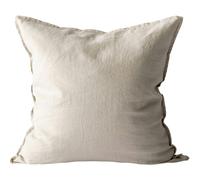 Tell Me More - Linen Cushion Cover 50x50 cm, Warm Grey - Warm Grey