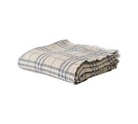Tell Me More Milton cotton throw 140x200 cm Beige-white-dark grey