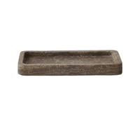 Tell Me More Travertine decorative tray 13x25 cm Brown