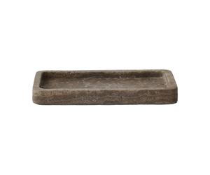 Tell Me More Travertine decorative tray 13x25 cm Brown