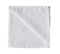Tell Me More Washed linen napkin Bleached white
