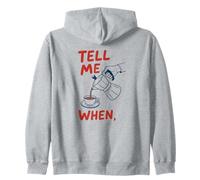 Tell Me When Coffee Moka Pot Espresso Brewing Design Zip Hoodie