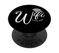 Tell My Wifi I love her - Gamer Wife Just Married programmer PopSockets Adhesive PopGrip