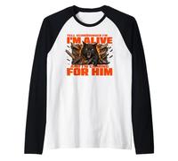 Tell Schrödinger I'm Alive and I'm Coming for Him Funny Raglan Baseball Tee