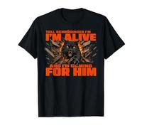 Tell Schrödinger I'm Alive and I'm Coming for Him Funny Value Graphic T-Shirt