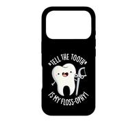 Tell The Tooth Is My Floss-ophy Funny Dental Pun Case for iPhone 17 Pro