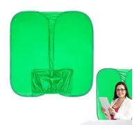 Tell To The Chair Green Screen - Foldable Double-Sided Photography Background | Wrinkle-Resistant Fabric for Video Calls, Streaming And Studio | Clip System Attaches To Any Bure