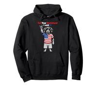 Tell Your Dachshund I Said Hi USA Flag Dog Pullover Hoodie