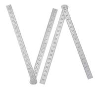 Tellegloww 2 Pcs Steel Ruler 1-1/4 in x 3 ft Folding-Rule Measuring Tool for Machinist Tinner Circumference Measurement Metalworking Industrial Drawing Engineering