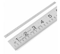 Tellegloww 2 Pcs Steel Ruler 1-1/4 in x 3 ft Machinist Rule Measuring Tool for Machinist Tinner Circumference Measurement Metalworking Industrial Drawing Engineering