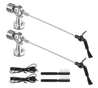 Tellegloww 2 Set Record Cleaning Arm Anti-Static Brush for Record Cleaner, Anti-Static LP Cleaning Brush with Carbon Fiber Bristles in the Middle for Turntable, LP Accessories