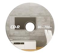 Tellegloww - 24" x 24" Acrylic CD Mirror Cool Music Decor Cute Mirror Round CD Funny for Christmas Music Room Decor Wall Record for Bride Living Room