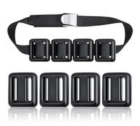 Tellegloww 4 Pcs 2.2 lb Dive Weights Belt for Scuba Diving Coated Dive Weights Nylon Dive Belt with Metal Quick Release Buckle for Free Diving Spear Fishing