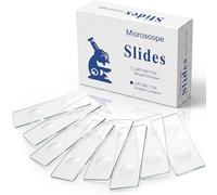 Tellegloww 50 Pcs Microscope Slides with Double Concave 76x26mm, Pre-Cleaned Blank Glass Slides, Microscopes Supplie for Biological Monocular Binocular Trinocular Microscopes