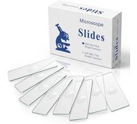 Tellegloww 50 Pcs Microscope Slides with Single Concave 76x26mm, Pre-Cleaned Blank Glass Slides, Microscopes Supplie for Biological Monocular Binocular Trinocular Microscopes
