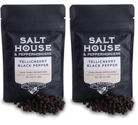Tellicherry Black Whole Peppercorns Gourmet Pepper 50g (Pack of 2)