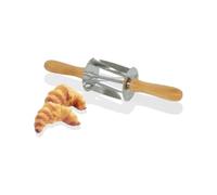 Tellier Mini Croissant Roller Cutter with Wooden Handle St/St 345x75x75mm