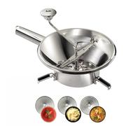 TELLIER N3004BG Vegetable Mill, Stainless Steel, Grey