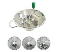 Tellier Tinned Steel Moulin, Tinned Steel. Size: 12 1/2 inch/ 310 mm, Supplied with Three Different Sizes of Sieve, J165