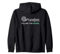 Telling The Story Video Editor Post Production Film Editor Zip Hoodie