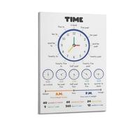 Telling The Time Art Posters Are Suitable for Decorating Living Room, Bedroom, Study, Restaurant, Corridor, Children's Room, EtcFrame-style 12x18inch(30x45cm)