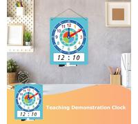 Telling Time Trainer - Reusable Study Display, Analog Skill Builder, Student Activity Resource, Lesson Demonstration Tool | Education Practice Timer for Children Developing Daily Schedule Awareness