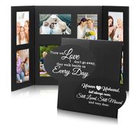 Tellingyou Multi Picture Frame for 4"x6" Photographs Memorial Picture Frame Remembrance Picture Frame Bereavement Sympathy Gifts for Loss of Loved One in Memory of Loved One Photo Frame with 8 Frame