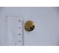 Telliswelt 10 Quality Sewing Free Jeans Buttons Oak Leaves Stars Gold 17 mm Replacement Button