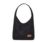 Tellrain Corduroy Tote Bag Unisex Retro Handbag Multi Pocket Shoulder Work College Satchel Compartment Messenger Purse, A-black, M-L