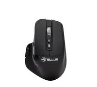 TELLUR Shade Wireless Bluetooth Mouse, Rechargeable, 3200 DPI, 9 Buttons, 4 Devices Simultaneously, Wireless Mouse with Silent Click, Win, Mac, Android, iOS, USB C, Nano Receiver