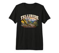 Telluride Colorado Mountain Vintage Travel Distressed Design Premium T-Shirt