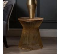 telluride natural wooden coffee table with hourglass base