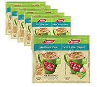 Telma Vegetable Soup - 6 Pack (12 Sachets x 22 grams) - Instant Cup of Soup - 86 Calories - No Preservatives - Kosher Parve - Quick & Easy Meal or Snack - Hearty & Flavourful Veg Soup