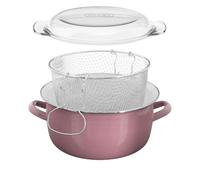 Interiors By Ph Telo Pink Deep Fryer, Pink