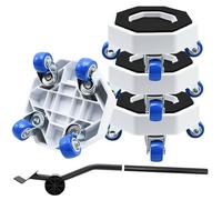 TELODA Furniture Mover Slider for Carpet & Hard Floor, Heavy Duty Furniture Slider Dolly with 360° Rotating Wheels & Lifter, Load Capacity Up to 350Kg, Appliance Transport Dolly Set for Sofa, Bed