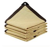 Telone Ombreggiante Esterno Telo Ombra Anti-UV 90% per Giardino Balcone Fiori - Panno Ombreggiante con Occhielli Misure 1x2m a 4x6m Colore Beige