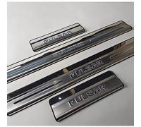 TELONI 4Pcs Stainless Steel Car Door Sill Protector for Nissan Pulsar 2012 2013-2017,Welcome Pedal Threshold Kick Plates Scuff Guard Cover