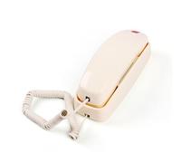 TelPal Corded Home Phone - Landline Wall Mount, Big Button Phone with Flash, Redial, High/Low Ringer, Retro Design, No AC Power Required
