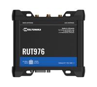 Teltonika RUT976 RedCap 5G low latency and high capacity cellular industrial Wi-Fi Router, 4G LTE CAT 4, Dual SIM, RS232, RS485