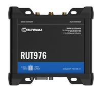 Teltonika RUT976 RedCap 5G low latency and high capacity cellular industrial Wi-Fi Router, 4G LTE CAT 4, Dual SIM, RS232, RS485