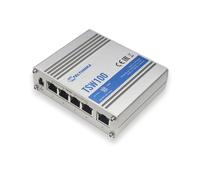 Teltonika TSW100 network switch Gigabit Ethernet (10/100/1000) Power over Ethernet (PoE) Blue, Metallic